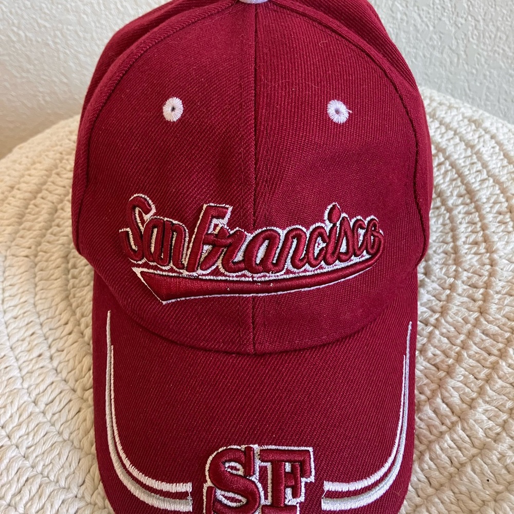 Lanza Red San Francisco Cap used good condition